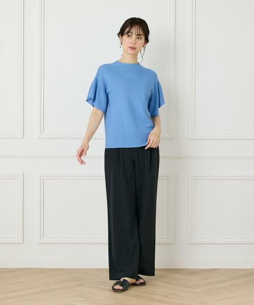 INED / イネド ニット・セーター | 《WEB限定》ガーター編みフレアスリーブサマーニット《Cuoo》 | 詳細2