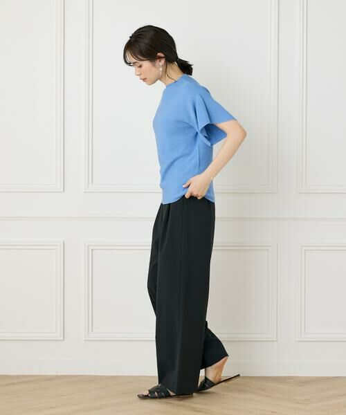 INED / イネド ニット・セーター | 《WEB限定》ガーター編みフレアスリーブサマーニット《Cuoo》 | 詳細3