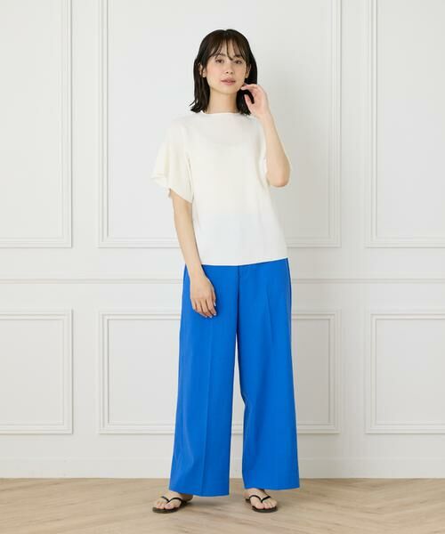 INED / イネド ニット・セーター | 《WEB限定》ガーター編みフレアスリーブサマーニット《Cuoo》 | 詳細5