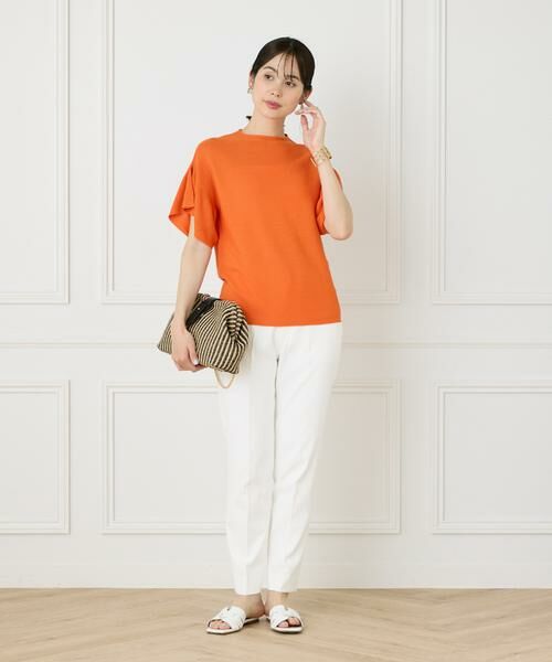 INED / イネド ニット・セーター | 《WEB限定》ガーター編みフレアスリーブサマーニット《Cuoo》 | 詳細8