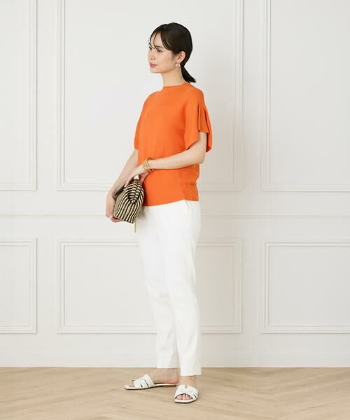 INED / イネド ニット・セーター | 《WEB限定》ガーター編みフレアスリーブサマーニット《Cuoo》 | 詳細9