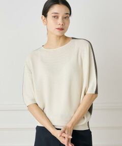 INED / イネド ニット・セーター | 《大きいサイズ》5分袖ドルマンスリーブニット《Cuoo》