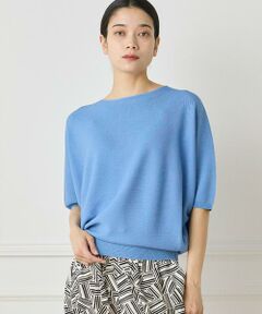 INED / イネド ニット・セーター | 《大きいサイズ》5分袖ドルマンスリーブニット《Cuoo》