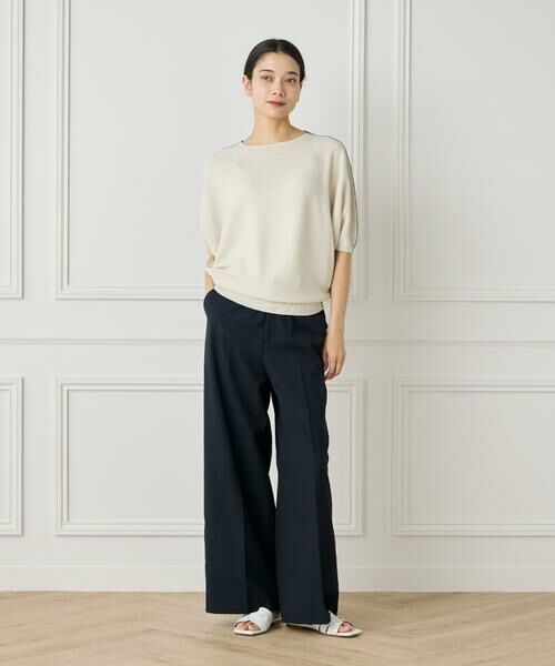 INED / イネド ニット・セーター | 《大きいサイズ》5分袖ドルマンスリーブニット《Cuoo》 | 詳細17