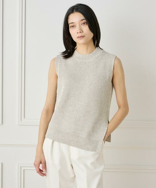 INED / イネド ベスト | 《大きいサイズ》アシンメトリープルオーバーニット | 詳細9