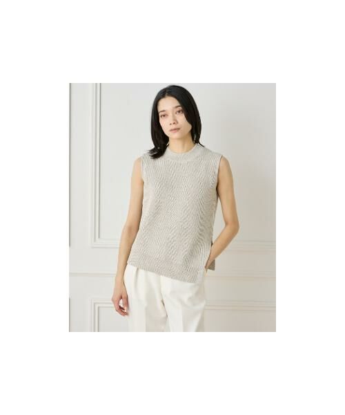 INED / イネド ベスト | 《大きいサイズ》アシンメトリープルオーバーニット | 詳細20