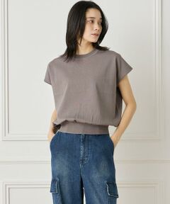 INED / イネド ニット・セーター | 《大きいサイズ》フレンチスリーブニットプルオーバー