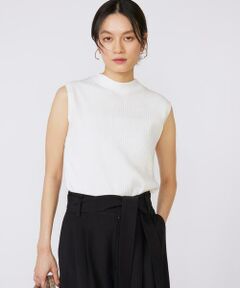 INED / イネド ベスト | 《大きいサイズ》ノースリーブワイドリブニット