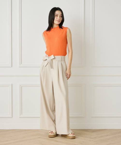 INED / イネド ベスト | 《大きいサイズ》ノースリーブワイドリブニット | 詳細10