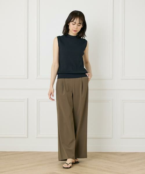 INED / イネド ベスト | 《大きいサイズ》ノースリーブワイドリブニット | 詳細12