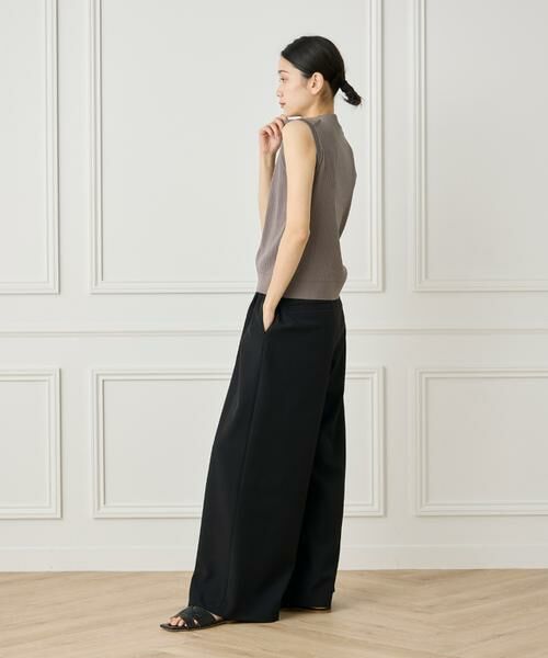 INED / イネド ベスト | 《大きいサイズ》ノースリーブワイドリブニット | 詳細3