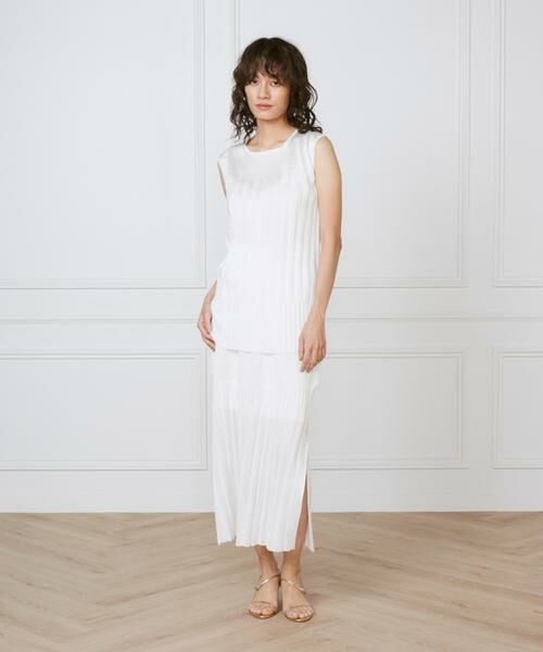 INED / イネド ミニ・ひざ丈スカート | シャイニーヤーンスカート《la veille by SUPERIOR CLOSET》 | 詳細5