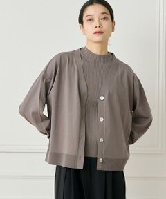 INED / イネド カーディガン・ボレロ | 《大きいサイズ》Vネックカーディガン