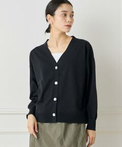 INED / イネド カーディガン・ボレロ | 《大きいサイズ》Vネックカーディガン