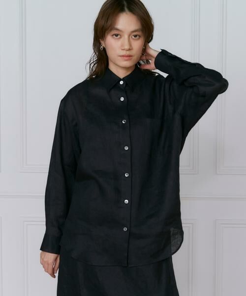 INED / イネド シャツ・ブラウス | リネンレギュラーカラーシャツ | 詳細14