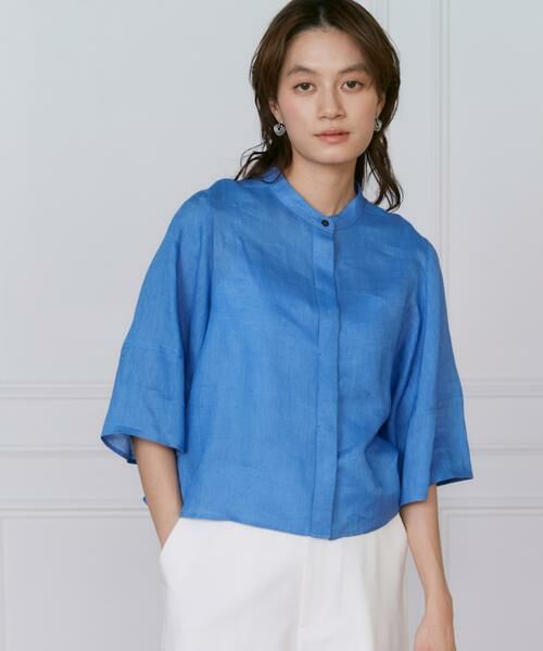 INED / イネド シャツ・ブラウス | リネンコクーンスリーブブラウス | 詳細1