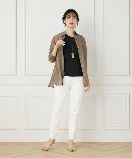 INED / イネド シャツ・ブラウス | 《WEB限定カラー》オーガンジーシアーシャツ | 詳細15