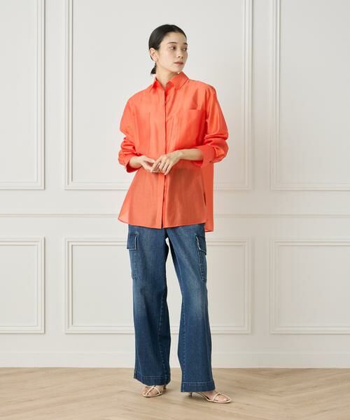 INED / イネド シャツ・ブラウス | 《WEB限定カラー》オーガンジーシアーシャツ | 詳細6