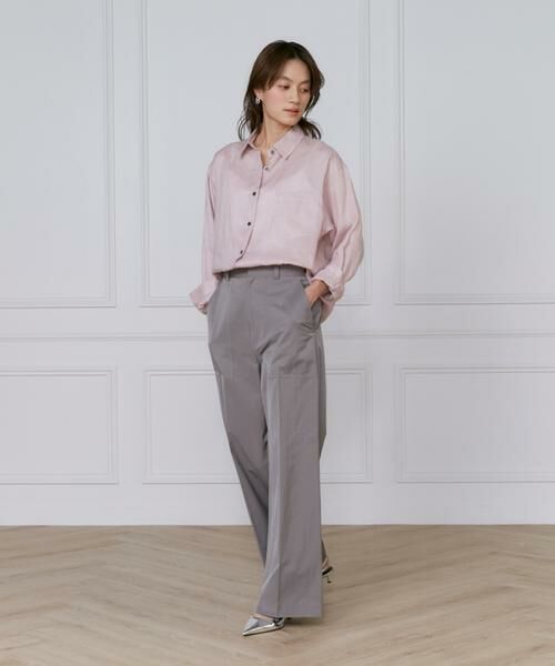 INED / イネド シャツ・ブラウス | 《大きいサイズ》リネンレギュラーカラーシャツ | 詳細11