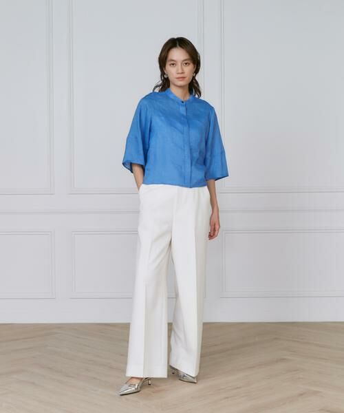 INED / イネド シャツ・ブラウス | 《大きいサイズ》リネンコクーンスリーブブラウス | 詳細2