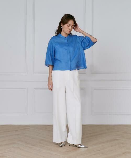 INED / イネド シャツ・ブラウス | 《大きいサイズ》リネンコクーンスリーブブラウス | 詳細3