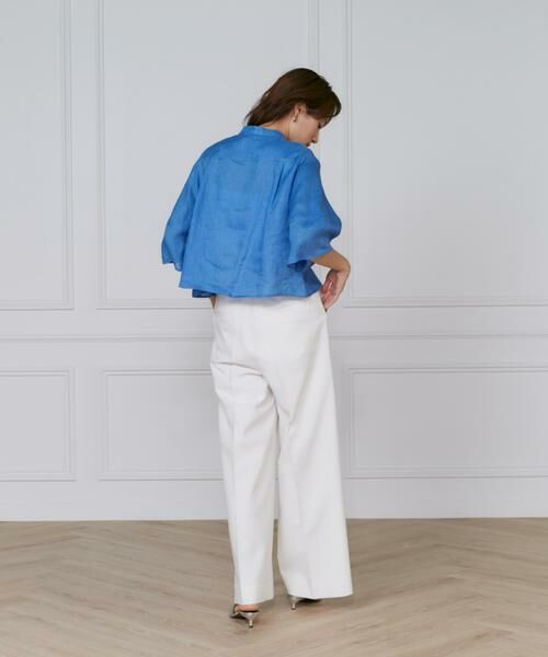 INED / イネド シャツ・ブラウス | 《大きいサイズ》リネンコクーンスリーブブラウス | 詳細5