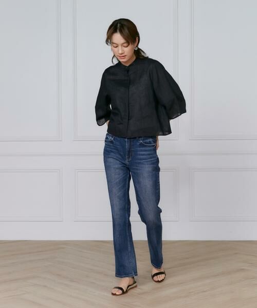 INED / イネド シャツ・ブラウス | 《大きいサイズ》リネンコクーンスリーブブラウス | 詳細7