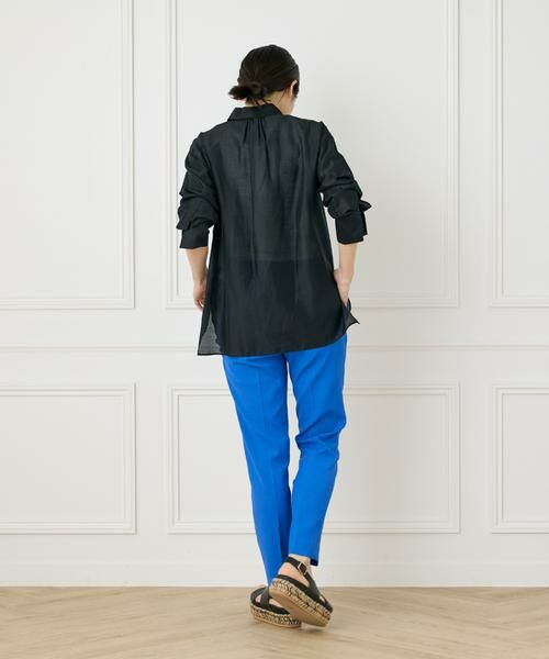 INED / イネド シャツ・ブラウス | 《大きいサイズ》《WEB限定カラー》オーガンジーシアーシャツ | 詳細11