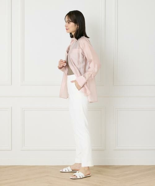 INED / イネド シャツ・ブラウス | 《大きいサイズ》《WEB限定カラー》オーガンジーシアーシャツ | 詳細13
