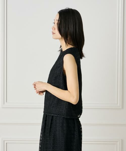 INED / イネド シャツ・ブラウス | ノースリーブレースブラウス | 詳細10