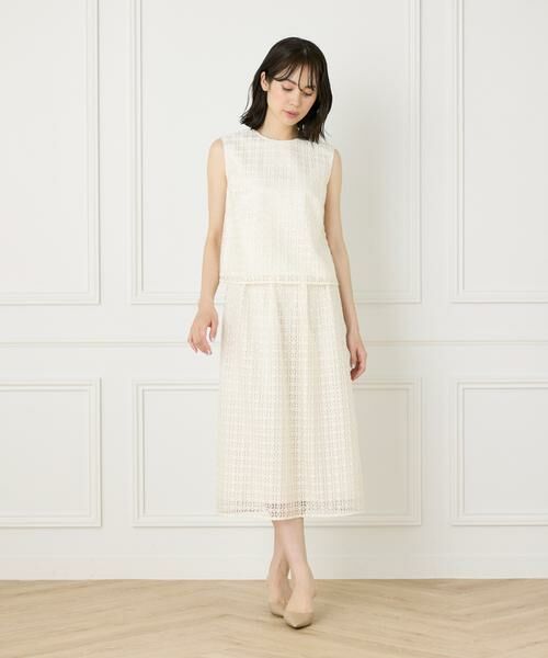 INED / イネド シャツ・ブラウス | ノースリーブレースブラウス | 詳細17