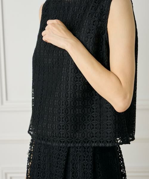 INED / イネド シャツ・ブラウス | 《大きいサイズ》ノースリーブレースブラウス | 詳細13