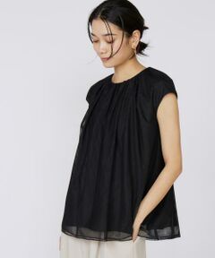 INED / イネド シャツ・ブラウス | 《大きいサイズ》チュールブラウス