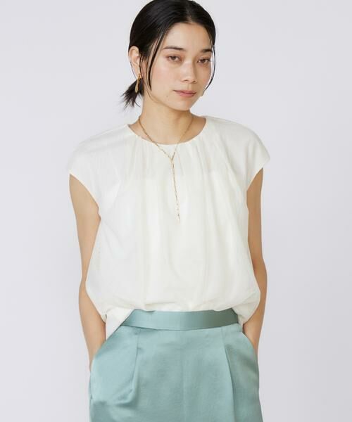 INED / イネド シャツ・ブラウス | 《大きいサイズ》チュールブラウス | 詳細1