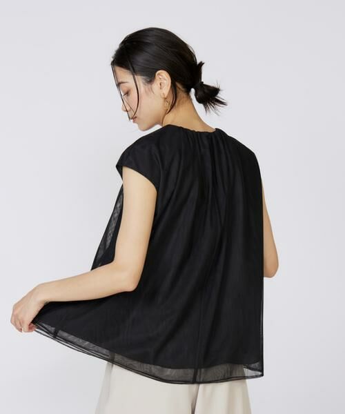 INED / イネド シャツ・ブラウス | 《大きいサイズ》チュールブラウス | 詳細11