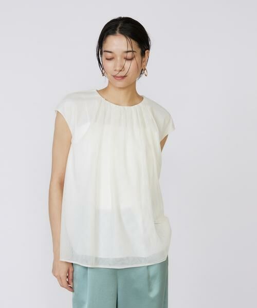 INED / イネド シャツ・ブラウス | 《大きいサイズ》チュールブラウス | 詳細12