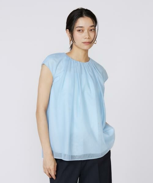 INED / イネド シャツ・ブラウス | 《大きいサイズ》チュールブラウス | 詳細9