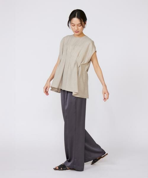 INED / イネド シャツ・ブラウス | 《大きいサイズ》タックデザインブラウス | 詳細7