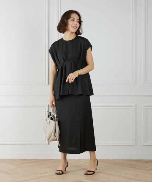 INED / イネド シャツ・ブラウス | 《大きいサイズ》タックデザインブラウス | 詳細9