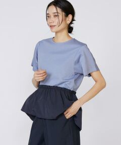 INED / イネド Tシャツ | ドッキングペプラムカットソー