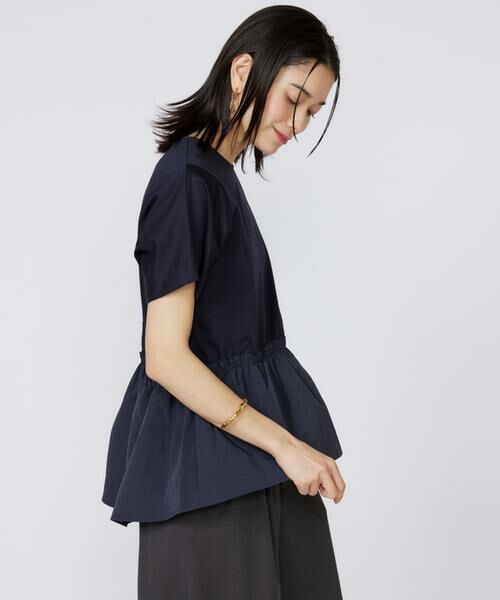 INED / イネド Tシャツ | ドッキングペプラムカットソー | 詳細14