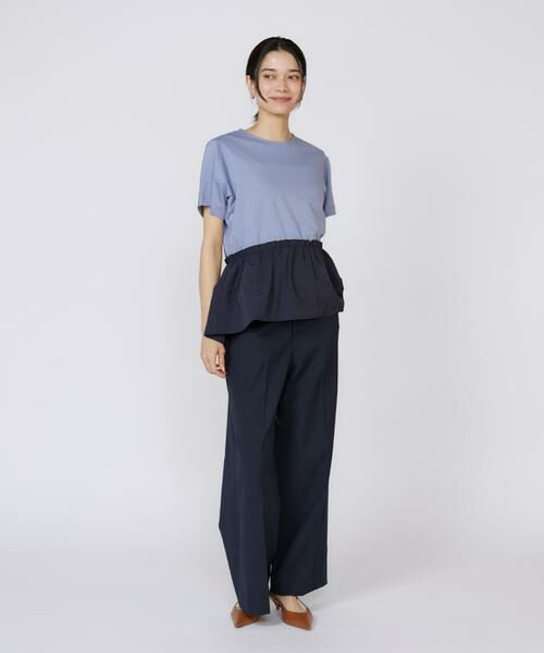 INED / イネド Tシャツ | ドッキングペプラムカットソー | 詳細2