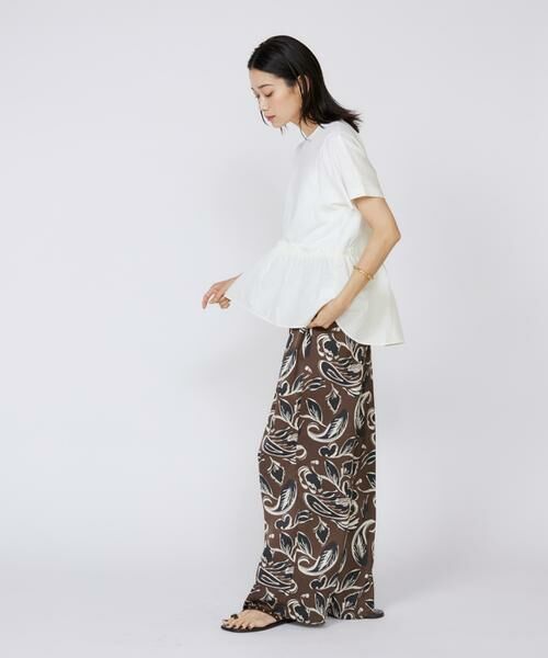 INED / イネド Tシャツ | ドッキングペプラムカットソー | 詳細21