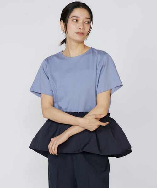INED / イネド Tシャツ | 《大きいサイズ》ドッキングペプラムカットソー | 詳細15