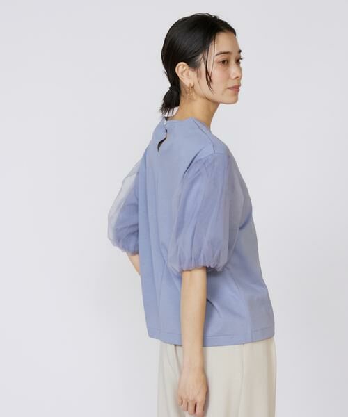 INED / イネド Tシャツ | 《大きいサイズ》袖チュールカットソー | 詳細13