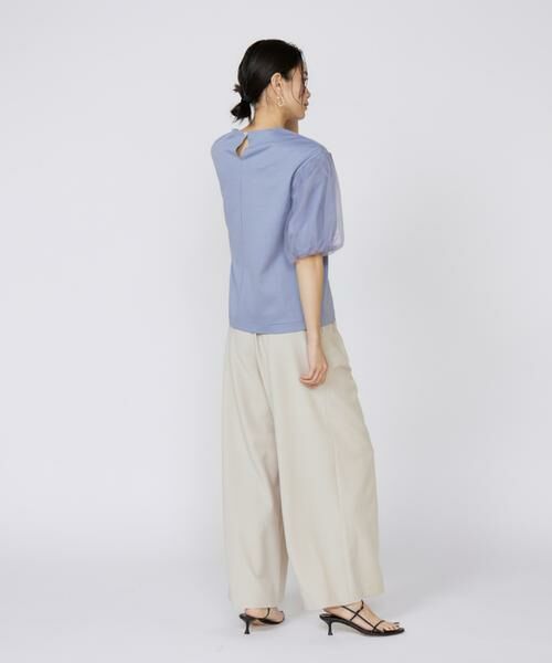 INED / イネド Tシャツ | 《大きいサイズ》袖チュールカットソー | 詳細4