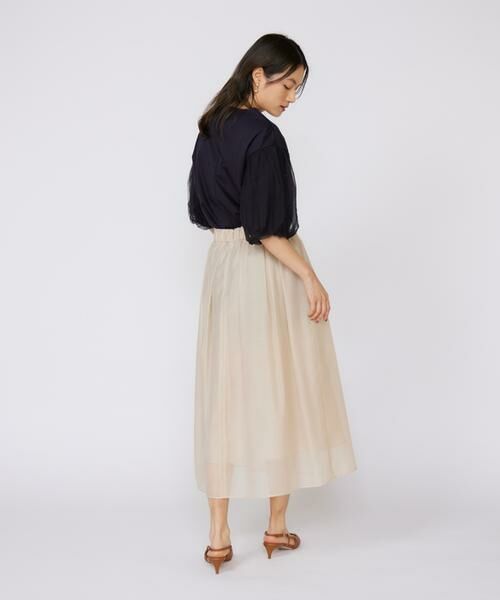 INED / イネド Tシャツ | 《大きいサイズ》袖チュールカットソー | 詳細21