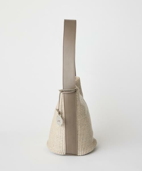 INED / イネド ショルダーバッグ | 《FAVORITE》ラフィア風ワンハンドルバケツバッグ《MARCO MASI》 | 詳細2