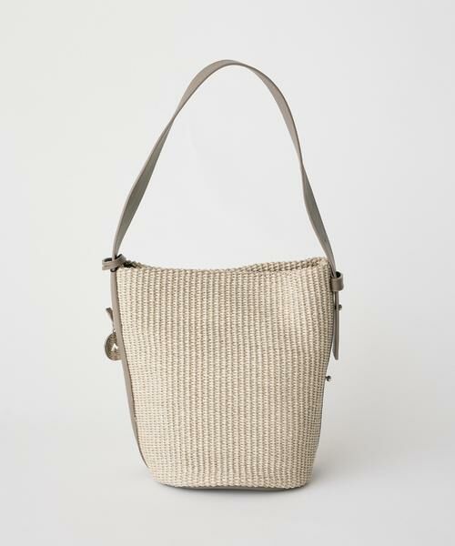 INED / イネド ショルダーバッグ | 《FAVORITE》ラフィア風ワンハンドルバケツバッグ《MARCO MASI》 | 詳細3