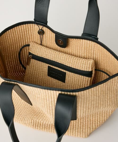 MaxMaraアウトレット●インナーポーチ付トートバッグ ラフィア風 バッグ ラフィア Max Mara(マックスマーラ) - 海外通販のBUYMA